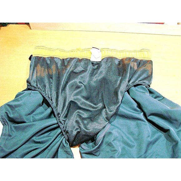 Nike Mens Drawstring Lined Swim Trunks Board Shorts Black Gray Yellow Size XL - Picture 12 of 12